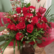 Red rose Hand-tie